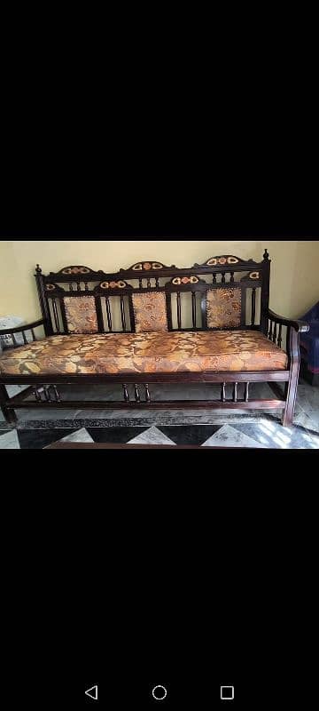 wooden sofa set 4