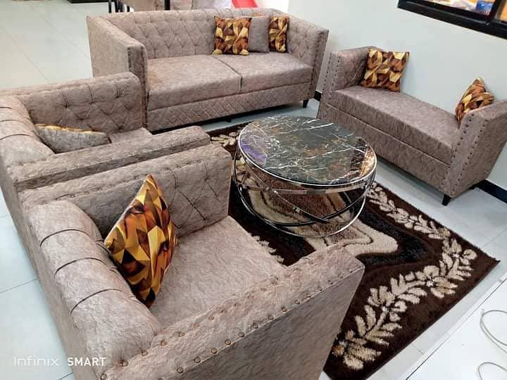 Make your drawing Room Luxury with this beautiful 5 seater Sofa set 14