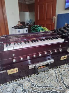 Indian Bina harmonium with drones and coppler