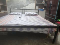 iron bed with mattress for sale