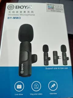 BOYA DUAL WIRELESS MICROPHONE BY-MW3 ~ TYPE C AND IOS