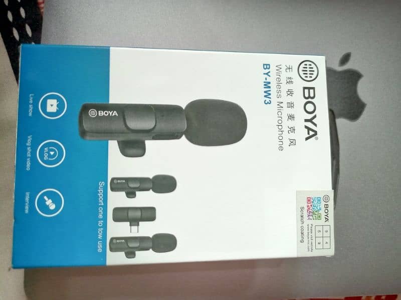 BOYA DUAL WIRELESS MICROPHONE BY-MW3 ~ TYPE C AND IOS 1