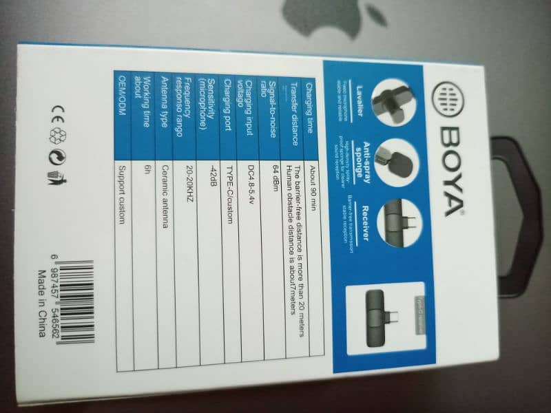 BOYA DUAL WIRELESS MICROPHONE BY-MW3 ~ TYPE C AND IOS 2