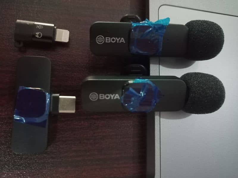 BOYA DUAL WIRELESS MICROPHONE BY-MW3 ~ TYPE C AND IOS 3