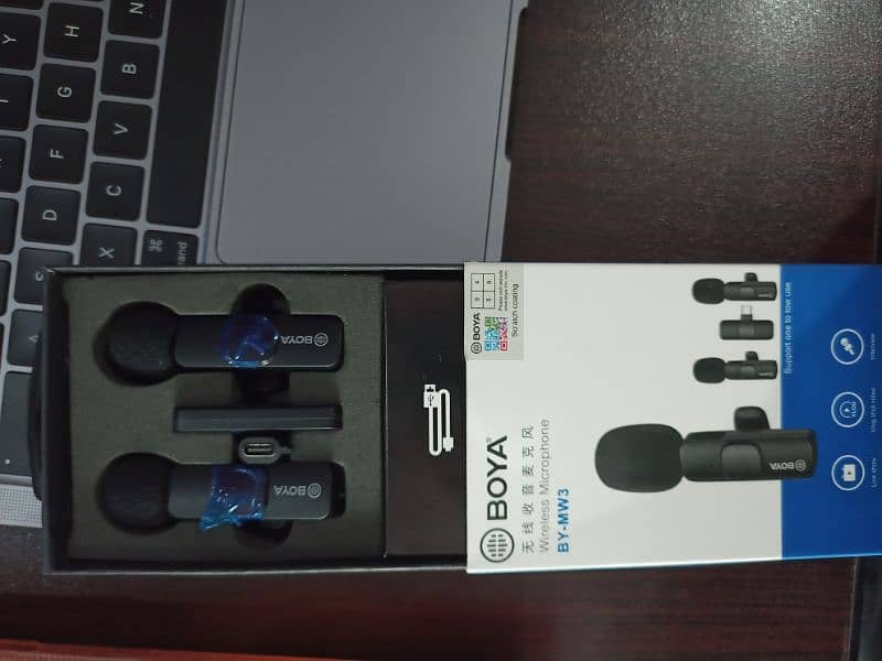 BOYA DUAL WIRELESS MICROPHONE BY-MW3 ~ TYPE C AND IOS 5