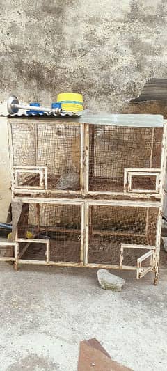 4 portion cage for pigeons and Chickens