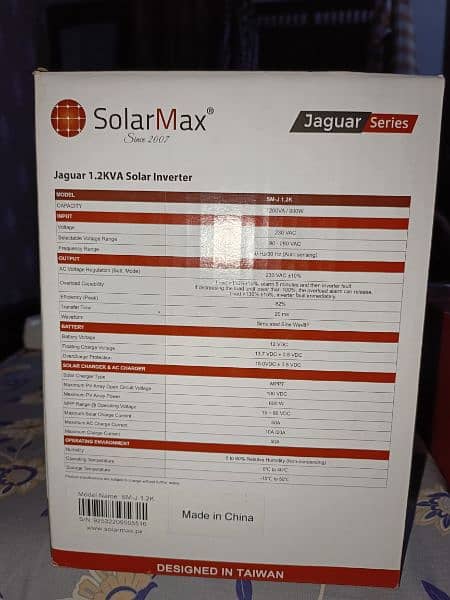 Solar Inverter 1.2kva Hybrid with warrenty Solar Max company 7