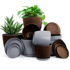 0 Pc Extra Large Plant Pots with Drainage: Stylish Home Decor Flower P