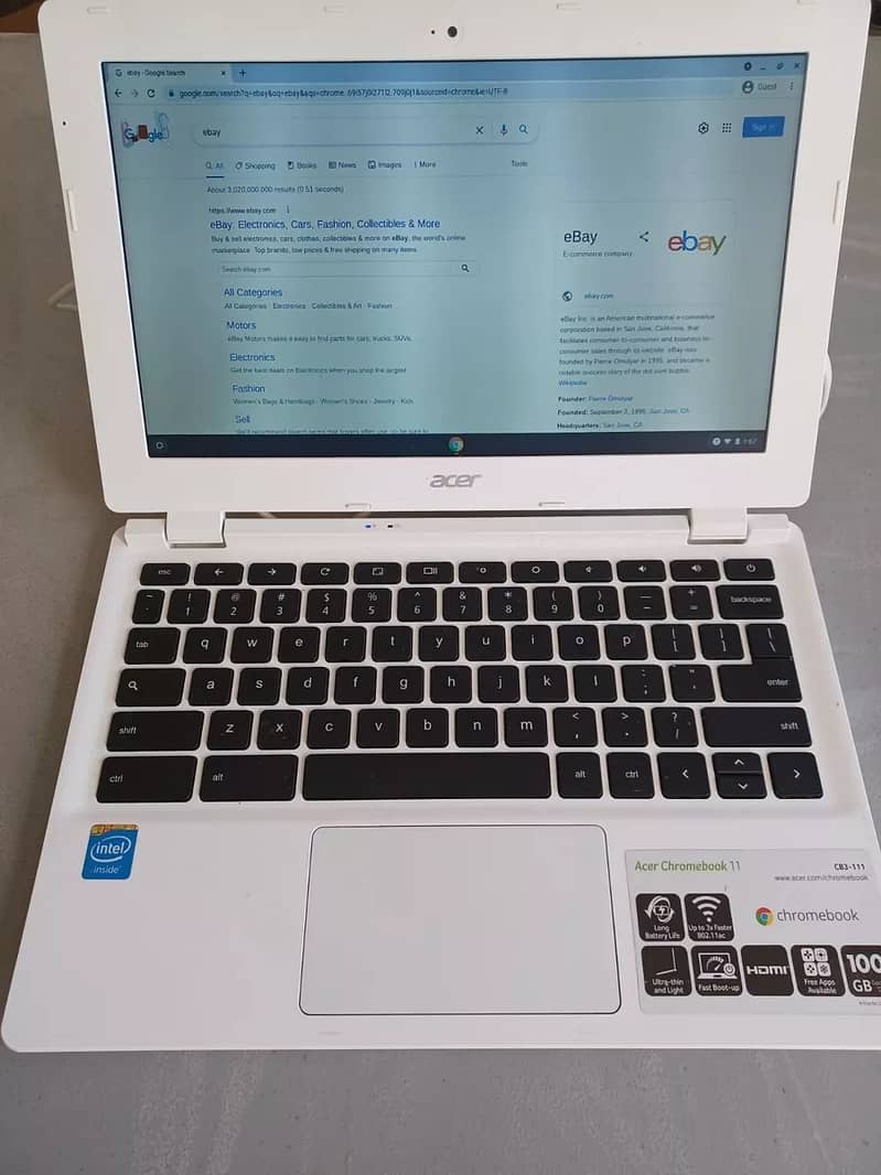 Acer CB3-111 Windows 10 Chromebook 4