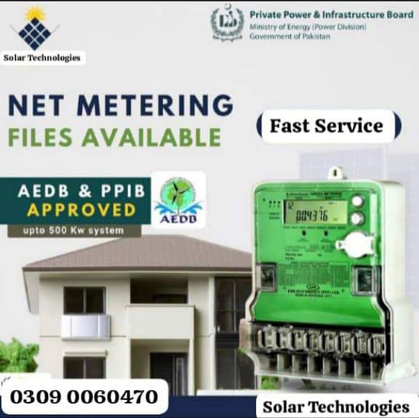 Net Metering Available contact Number 0309 0060470 1