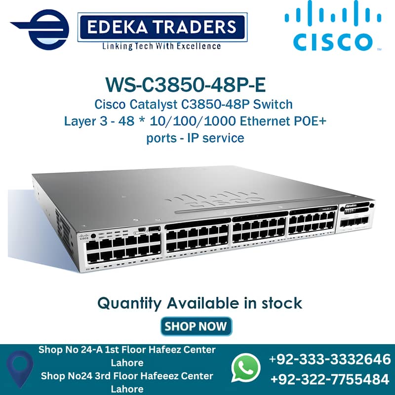 Cisco 3850 48 port PoE 0