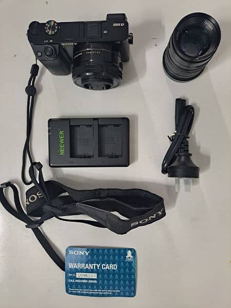 Sony a6000 slr camera | with 2 lenses 4