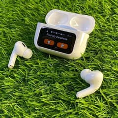 A9 Pro Touch Screen Display (Bluetooth 5.0]-ANC/ENC wireless earbuds.