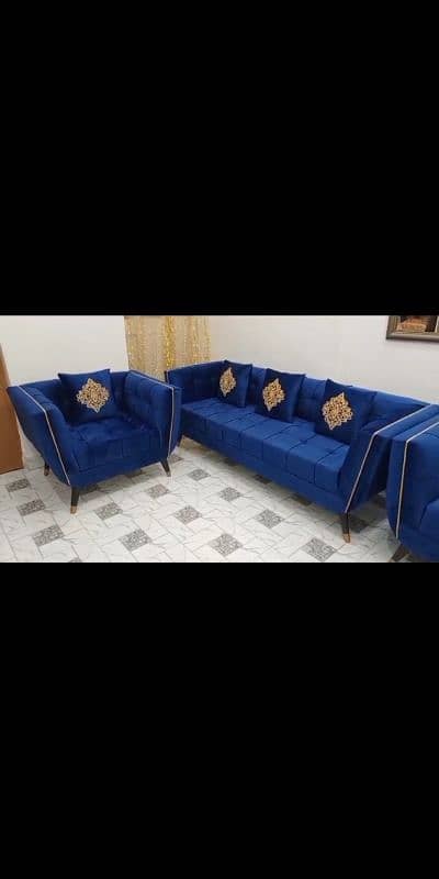 Six Seater Sofa with Tables Urgent sale Fix price delivery possible 5