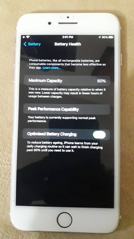 iPhone 7 plus non pta 80% battery health 3