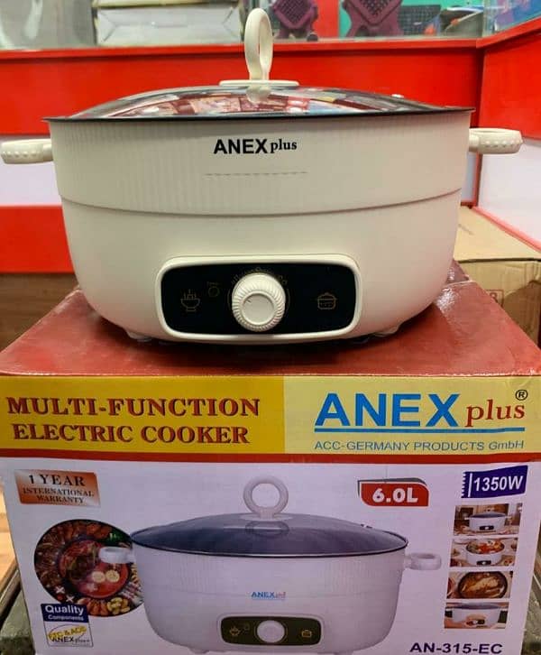 ANEX Plus 6.0L  Multi-Function Electric Cooker -  1350W Power 2