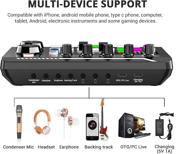 F998 Audio Mixer Sound card 1