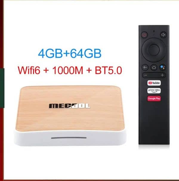 Mecool KM6 Deluxe Smart TV Box Android 10 Amlogic S905X4 4GB 64GB 1