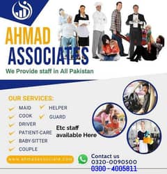 House maids , Maids , Baby Sitter , Chef , Cook , Patient Care ,Nurse