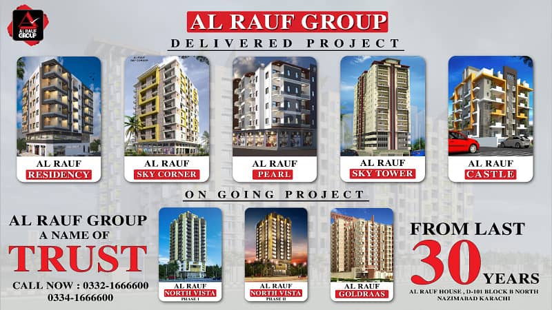 Prime Location SCHEME 33 APPARTMENT AVAILABLE ON EASY INSTALLMENT For Sale In The Perfect Location Of Al-Rauf Gold Raas 10