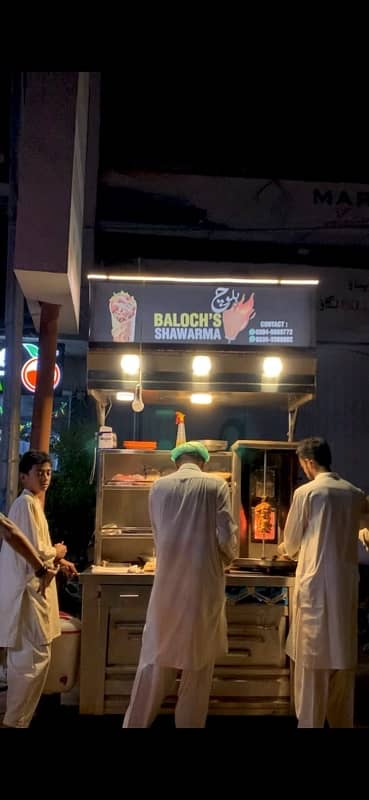 shawarma stall look like a new Condition 1