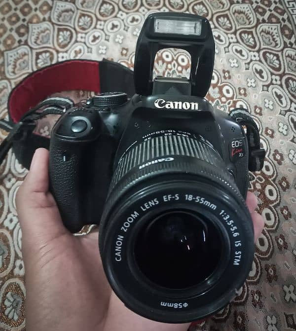 Canon EOS Kiss X5 DSLR + 18-55mm Lens with Bag & Strap - For Sale 8