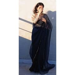 Organza saree with sequin blouse