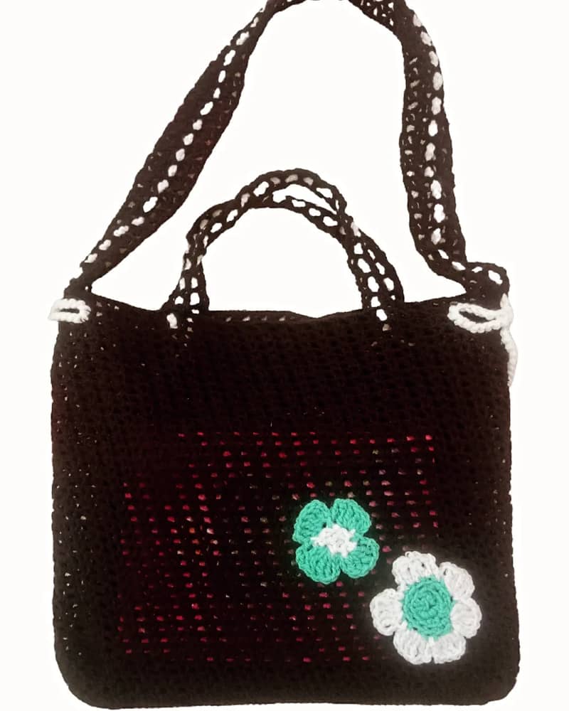 Girls Crochet hand bag  purse 03179658716 4