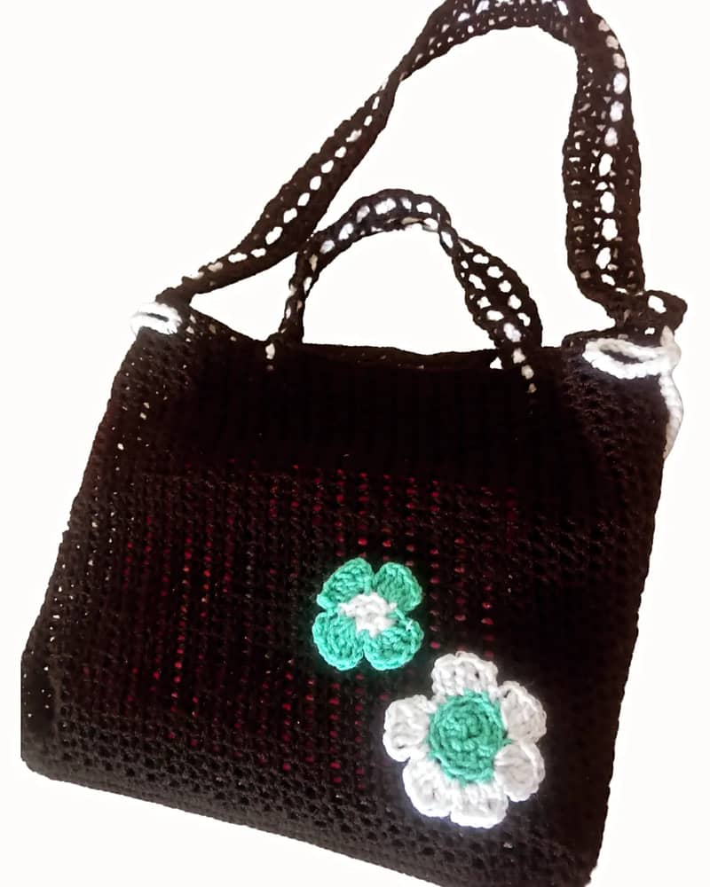 Girls Crochet hand bag  purse 03179658716 6