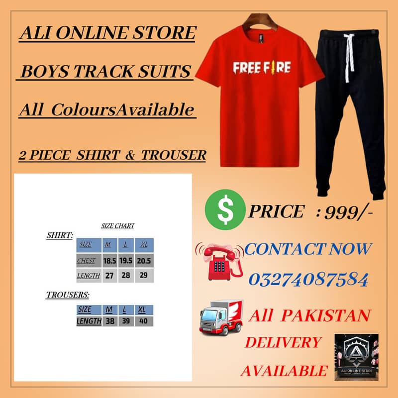 Mens clothes | boys track suit | shirts | trouser | T - shirt 1