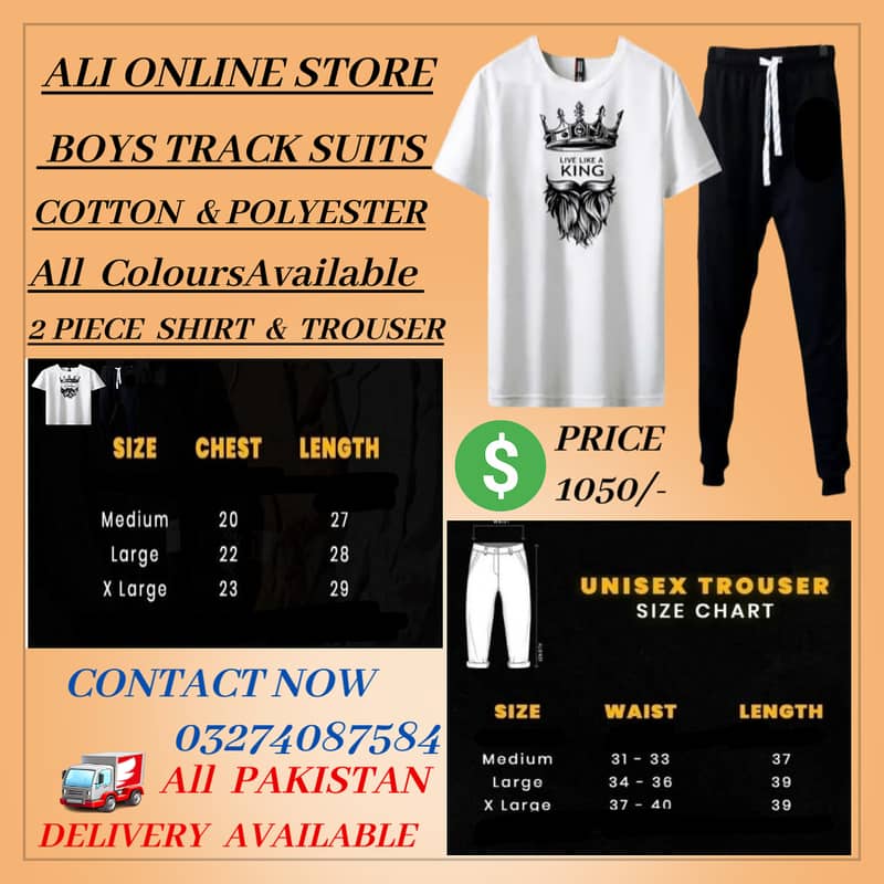 Mens clothes | boys track suit | shirts | trouser | T - shirt 4