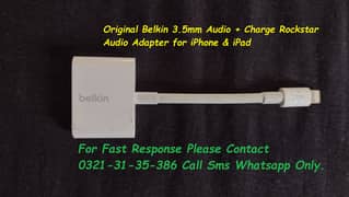 original belkin 3.5mm audio adapter for iphone & ipad