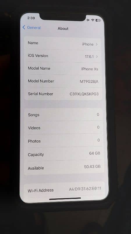 Iphone XS 64 GB Non PTA 3