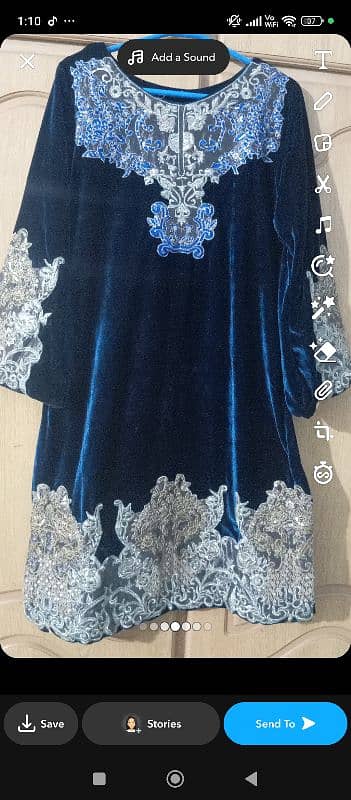 3 piece heavy  embroidary winter  dress 6