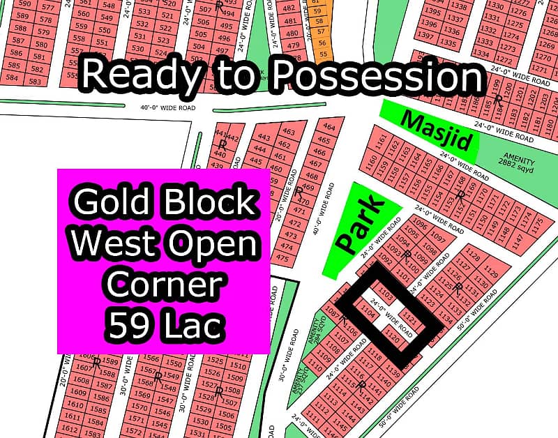 R - (Corner + West Open + Gold Block) North Town Residency Phase - 01 (Surjani) 0