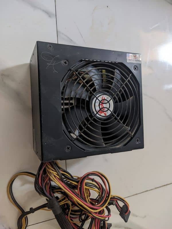 600W PCPOP GW-600SE Power Supply - High Performance, Dual +12V Rails 1