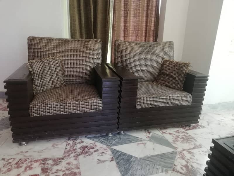 sofa set / 5 seater sofa set / wooden sofa set / center table set/ 3