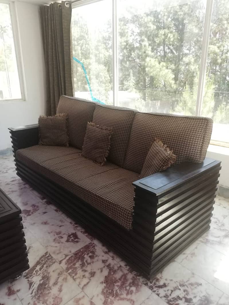 sofa set / 5 seater sofa set / wooden sofa set / center table set/ 5