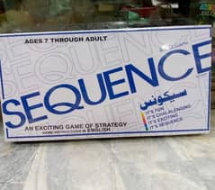 Sequence Board Game Available High Quality Laminated Board (New)