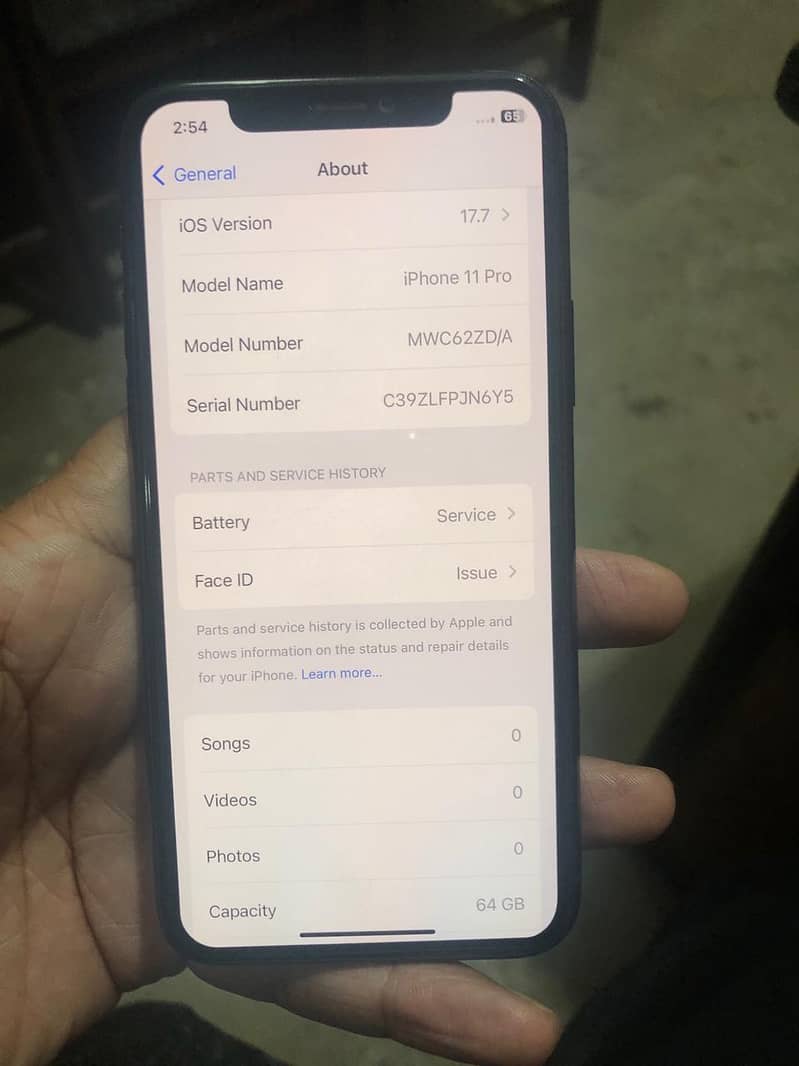 Apple Iphone 11 Pro Non PTA 64 GB Midnight Green 5