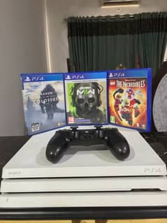 PS4 PRO 4K 1 TB GLACIER EDITION WITH GAMES