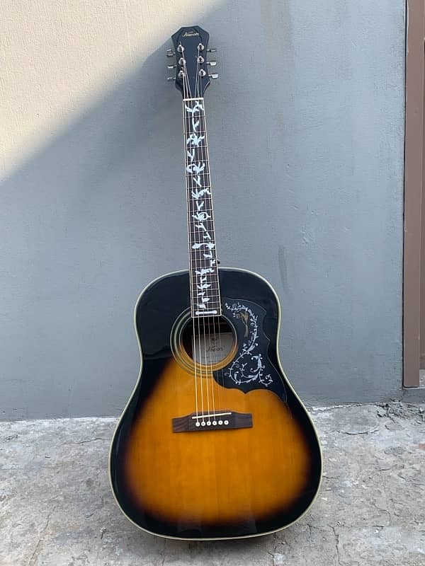 epiphone shape jumbo acoustic guitar 1