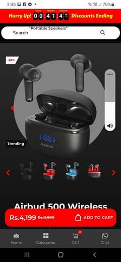 audionic earbuds 500