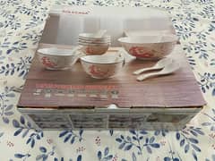 14 Pcs Ceramic Soup Bowl Set - New