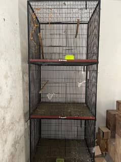 3 SEPERATE CAGES FOR BIRDS