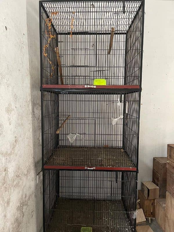 3 SEPERATE CAGES FOR BIRDS 0