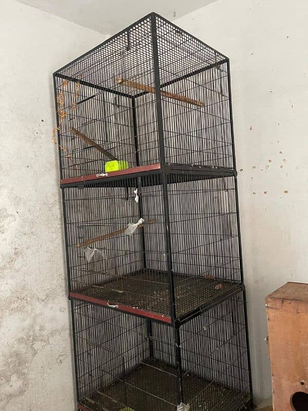 3 SEPERATE CAGES FOR BIRDS 1