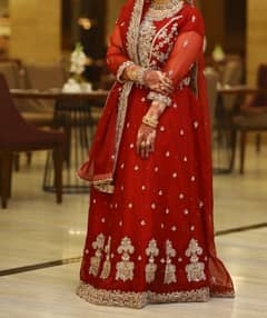 Bridal Barat lehnga choli  Reddish Maroon Dress for sale