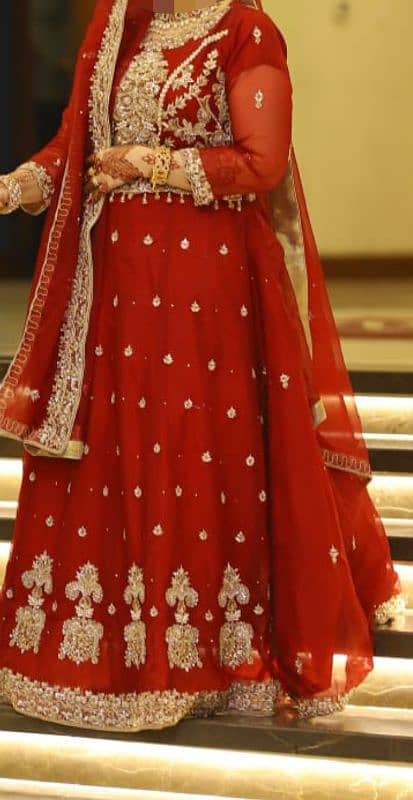 Bridal Barat lehnga choli  Reddish Maroon Dress for sale 1