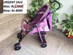 imported  Baby Walker Pram very less used like new, no weld no damaged